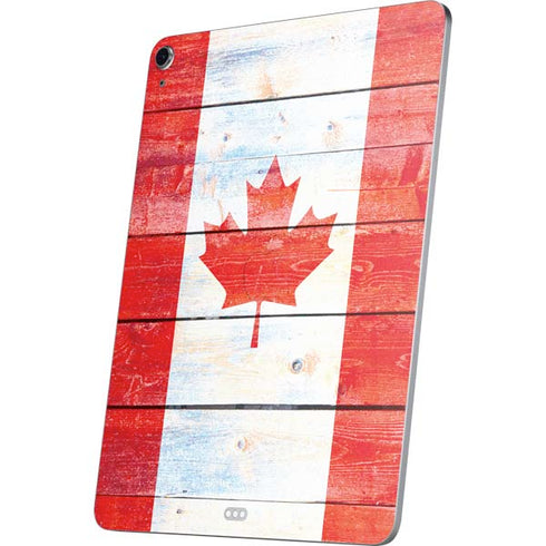 Canada Flag Light Wood Apple iPad Air Skin